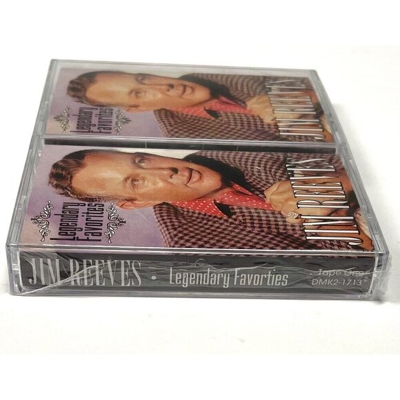 VTG Legendary Favorites by Jim Reeves (2-Cassette SET, 1997, BMG) NIP NEW Sealed - Picture 2 of 3